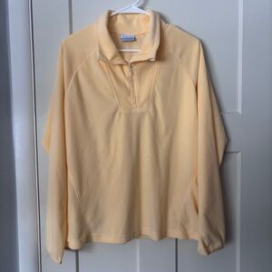 Columbia Yellow Quarter-Zip Pullover